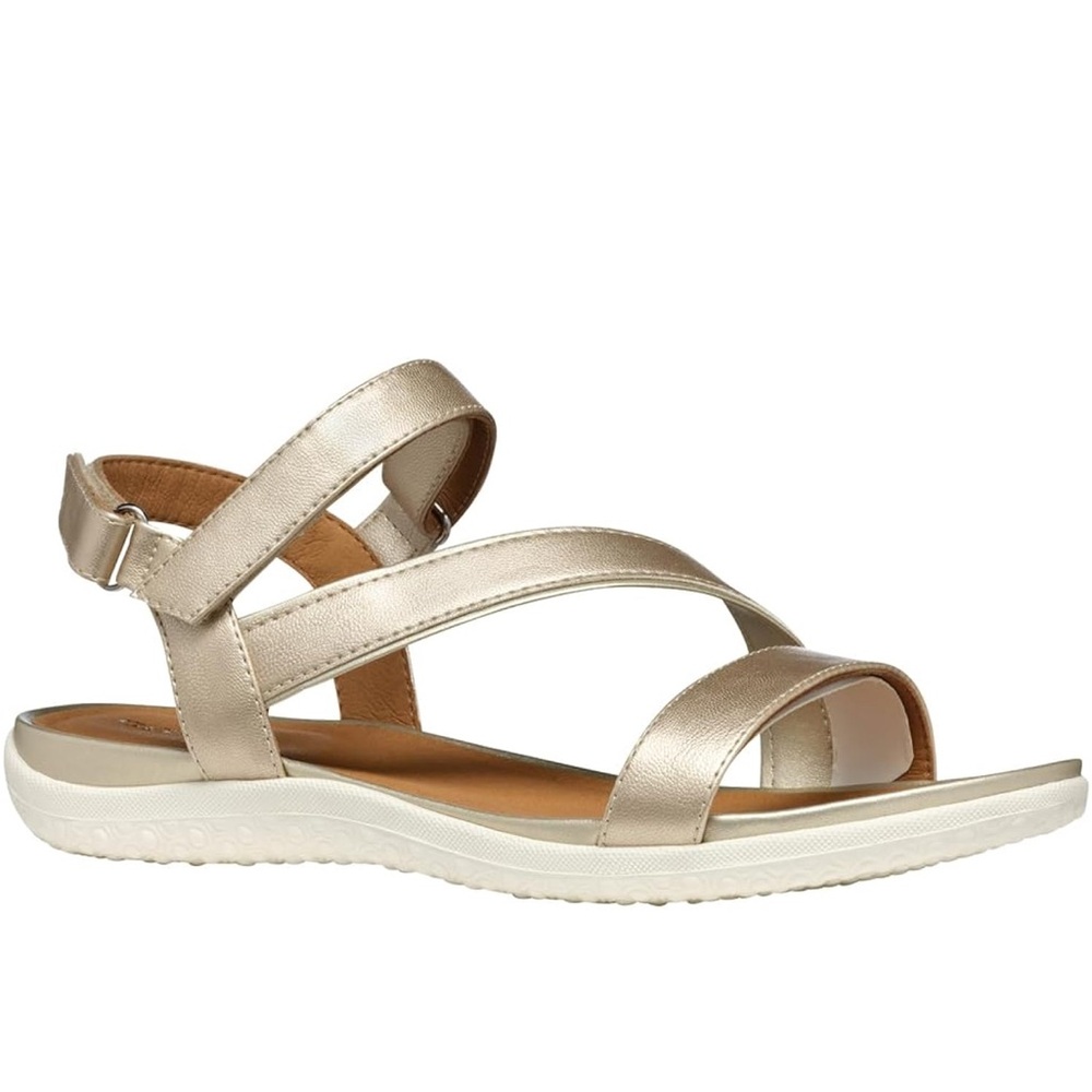 Geox Women's Gold Strappy Sandals